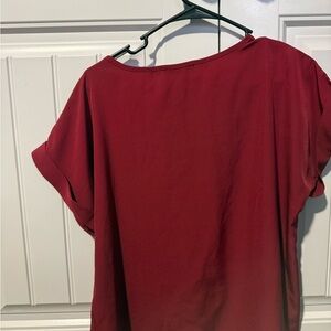 Elegant Women's Red Top